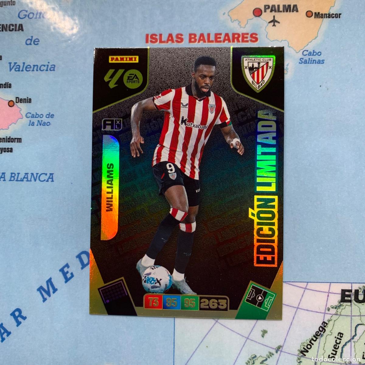 Coleccionismo deportivo: Williams Edici&oacute;n Limitada del Athletic de Bilbao cromo adrenalyn XL 25-26 2025-2026