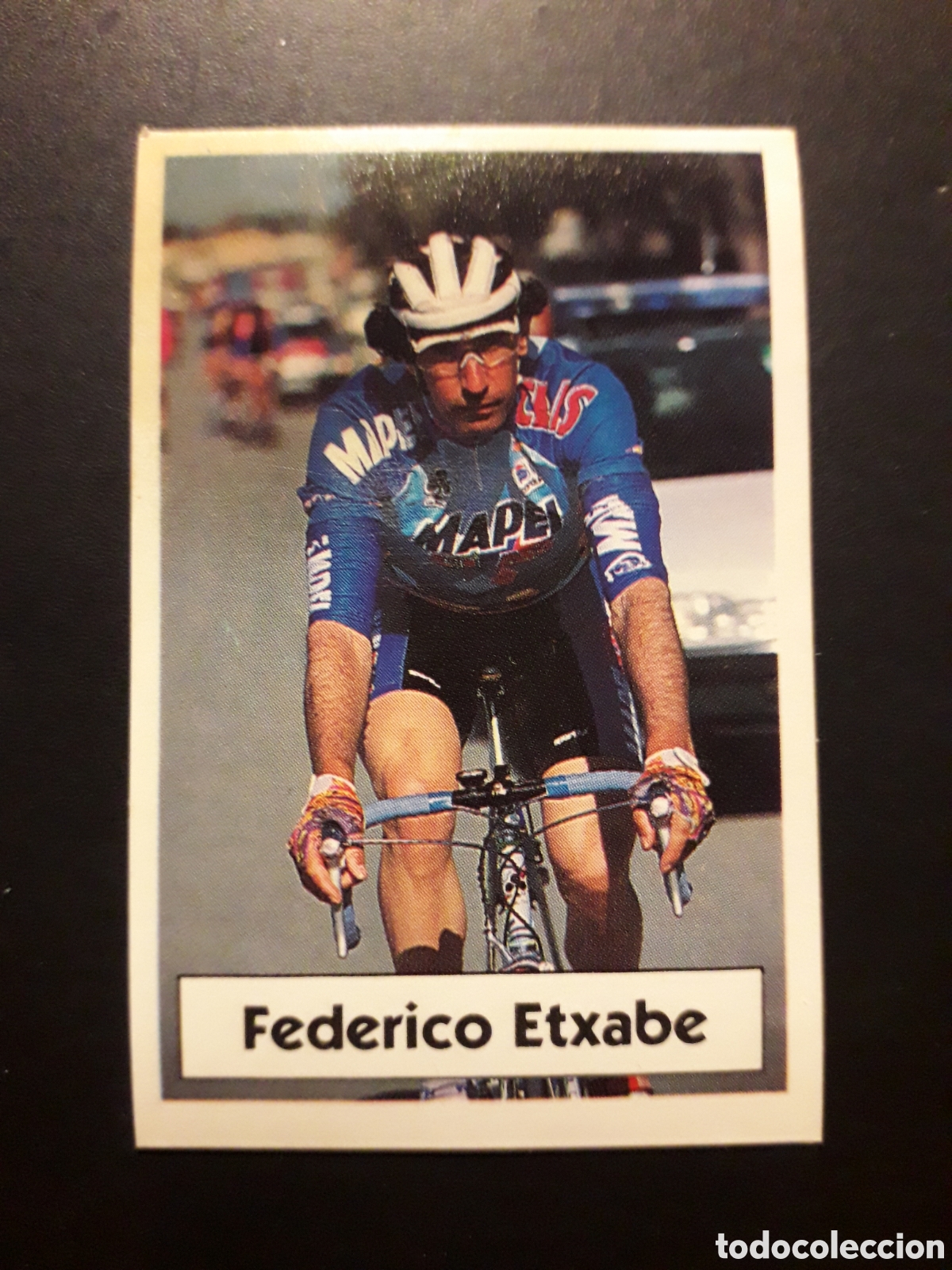 Sports collectibles: FEDERICO ETXABE, MAPEI, CICLISMO. LA VUELTA CICLISTA DE BIMBO 1994 N&deg; 63 SIN PEGAR PEDIDO M&Iacute;NIMO 3&euro;.
