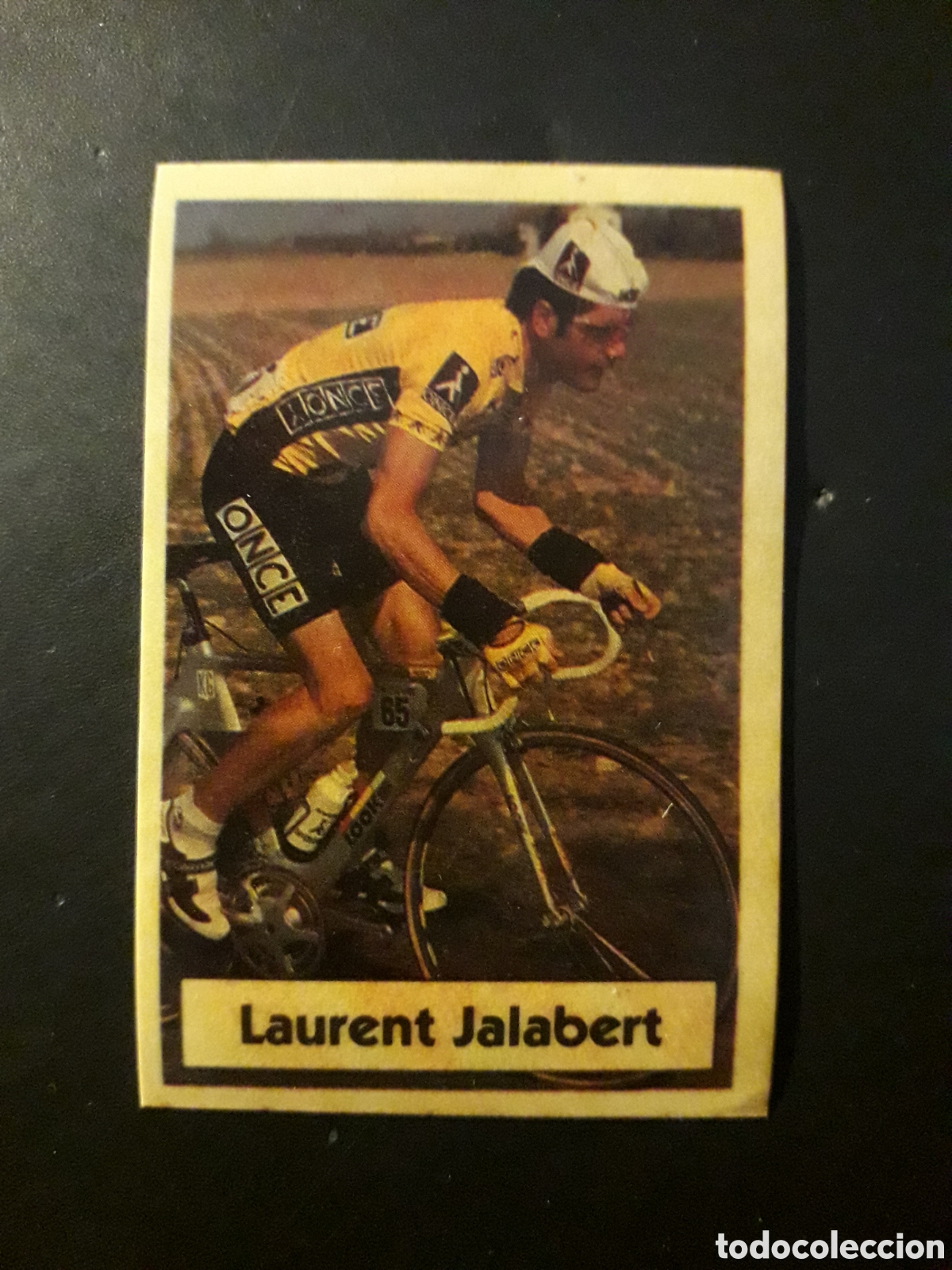 Sports collectibles: LAURENT JALABERT, ONCE CICLISMO LA VUELTA CICLISTA DE BIMBO 1994 N&deg; 3 MANCHADO PEDIDO M&Iacute;NIMO 3&euro;.