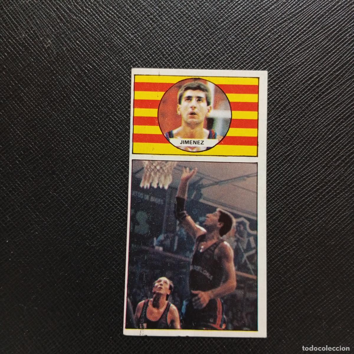 Coleccionismo deportivo: 4 JIMENEZ BARCELONA MERCHANTE 1986 1987 CROMO BALONCESTO LIGA - DESPEGADO - A125 PG19