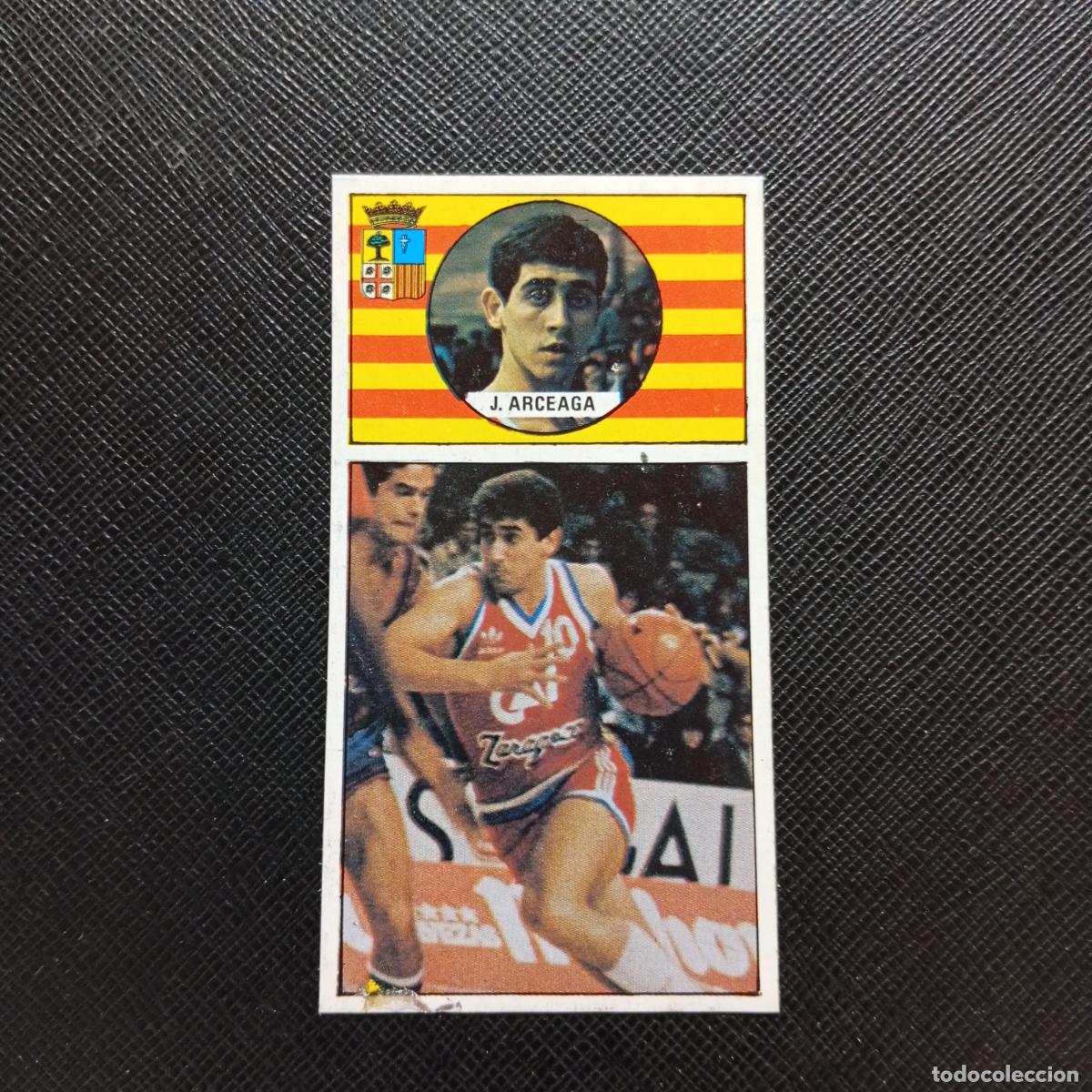 Colecionismo desportivo: 38 ARCEAGA CAI ZARAGOZA MERCHANTE 1986 1987 CROMO BALONCESTO LIGA - DESPEGADO - A125 PG100