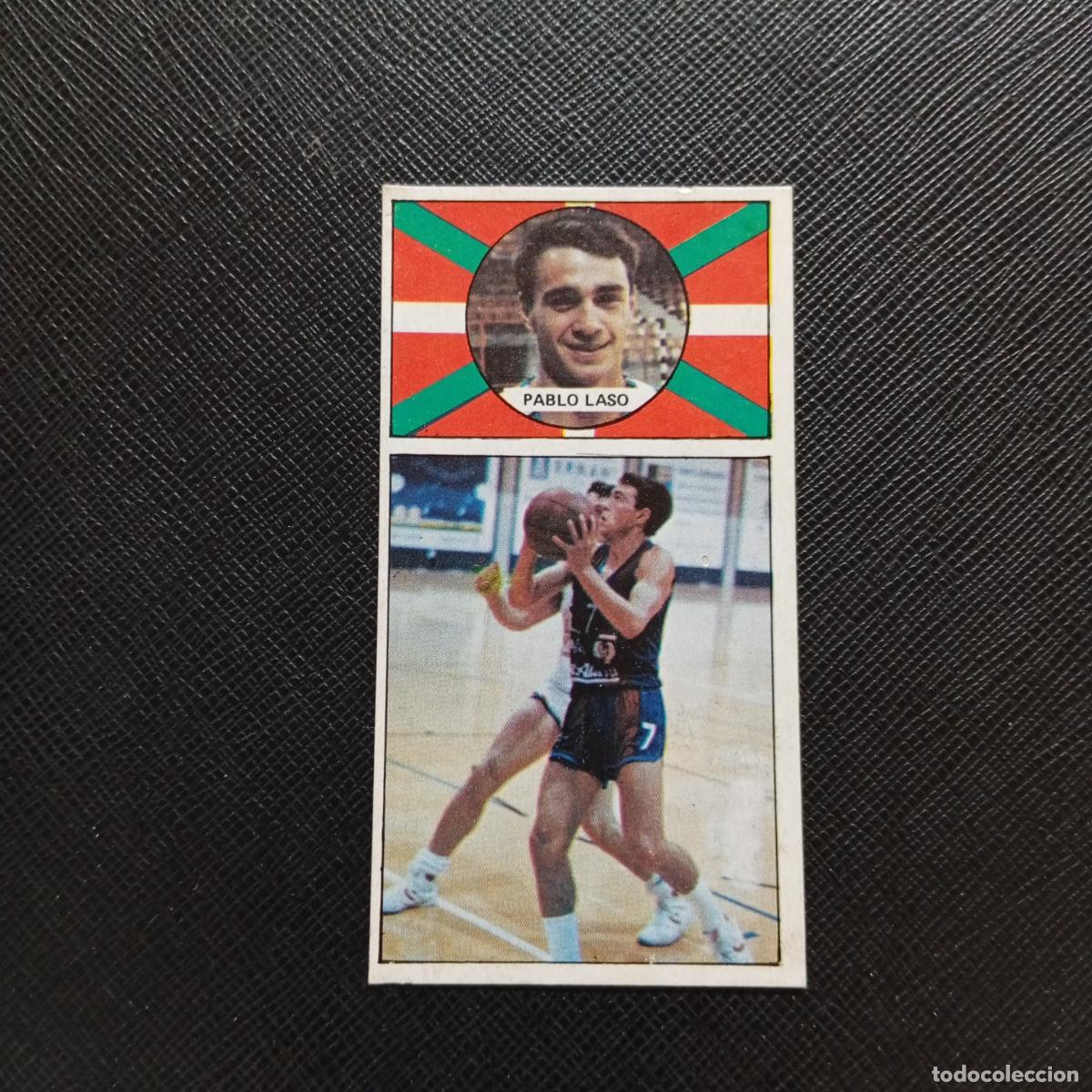 Coleccionismo deportivo: 46 PABLO LASO CAJA ALAVA MERCHANTE 1986 1987 CROMO BALONCESTO LIGA - DESPEGADO - A125 PG127