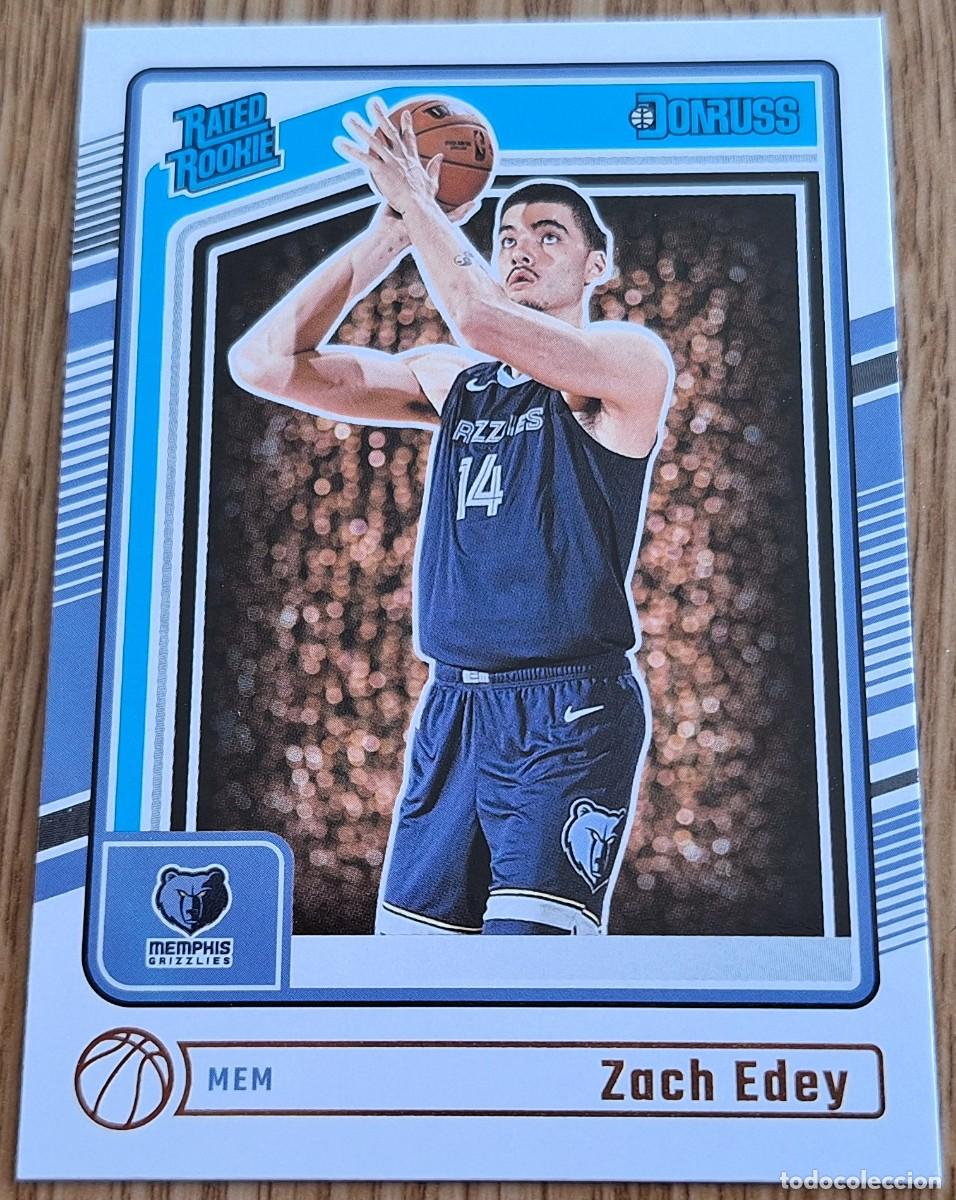 Coleccionismo deportivo: Zach Edey Memphis Grizzlies Panini Donruss Basketball Rated Rookie RC