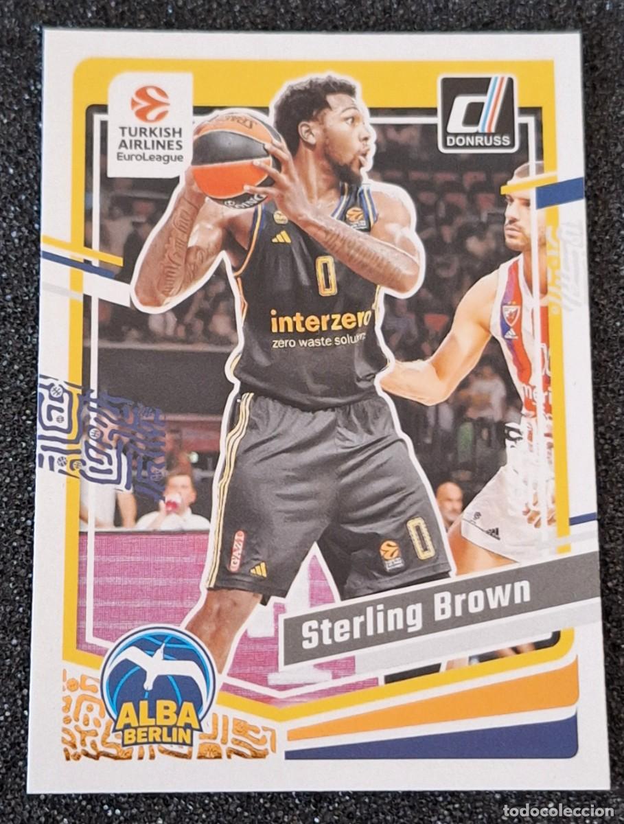 Coleccionismo deportivo: Sterling Brown Alba Berlin Panini Donruss Euroliga Basketball