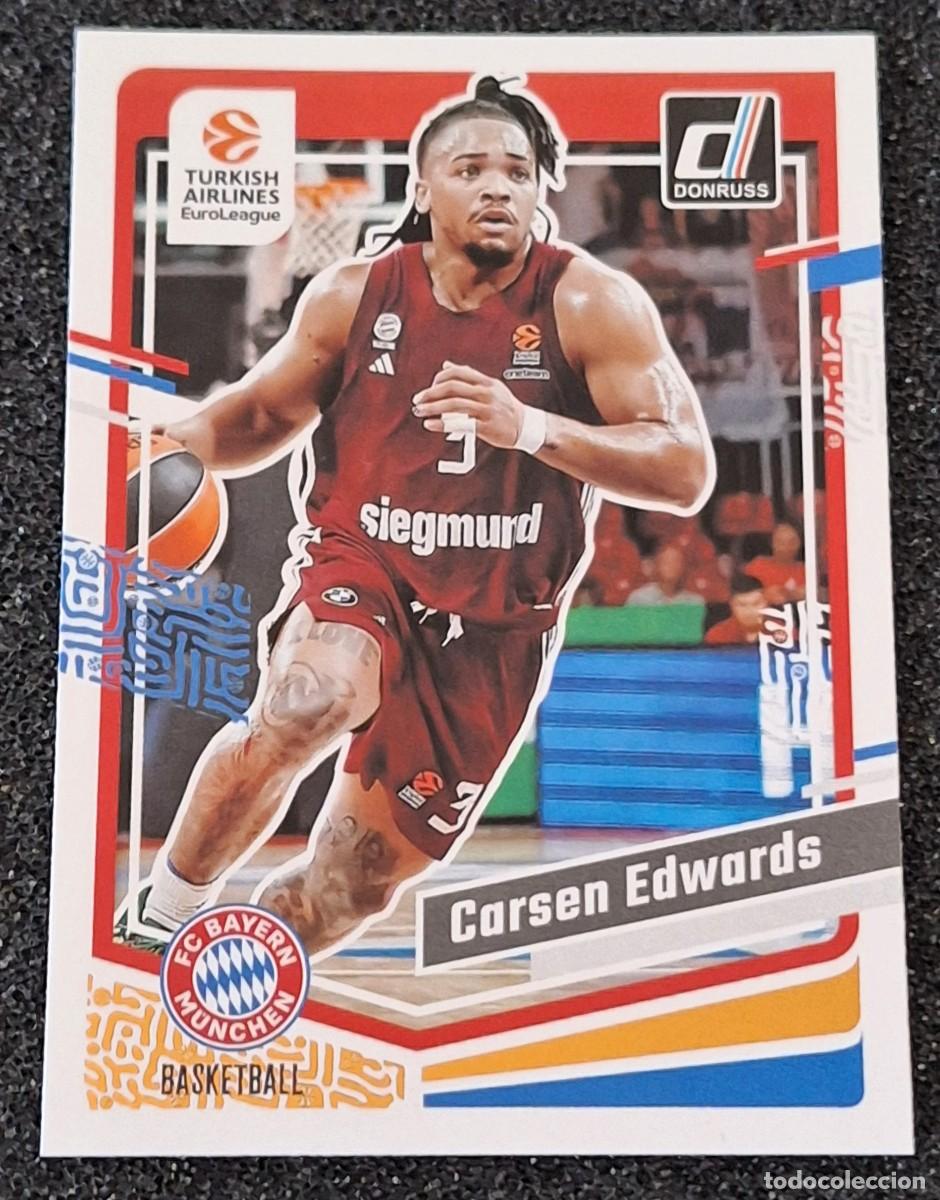 Coleccionismo deportivo: Carsen Edwards Bayern Munich Panini Donruss Euroliga Basketball