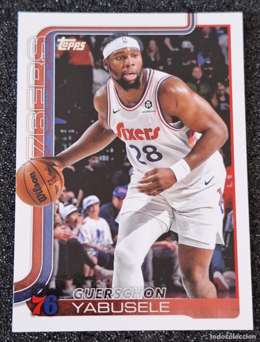 Coleccionismo deportivo: Guerschon Yabusele Philadelphia 76ers Topps Basketball 2025