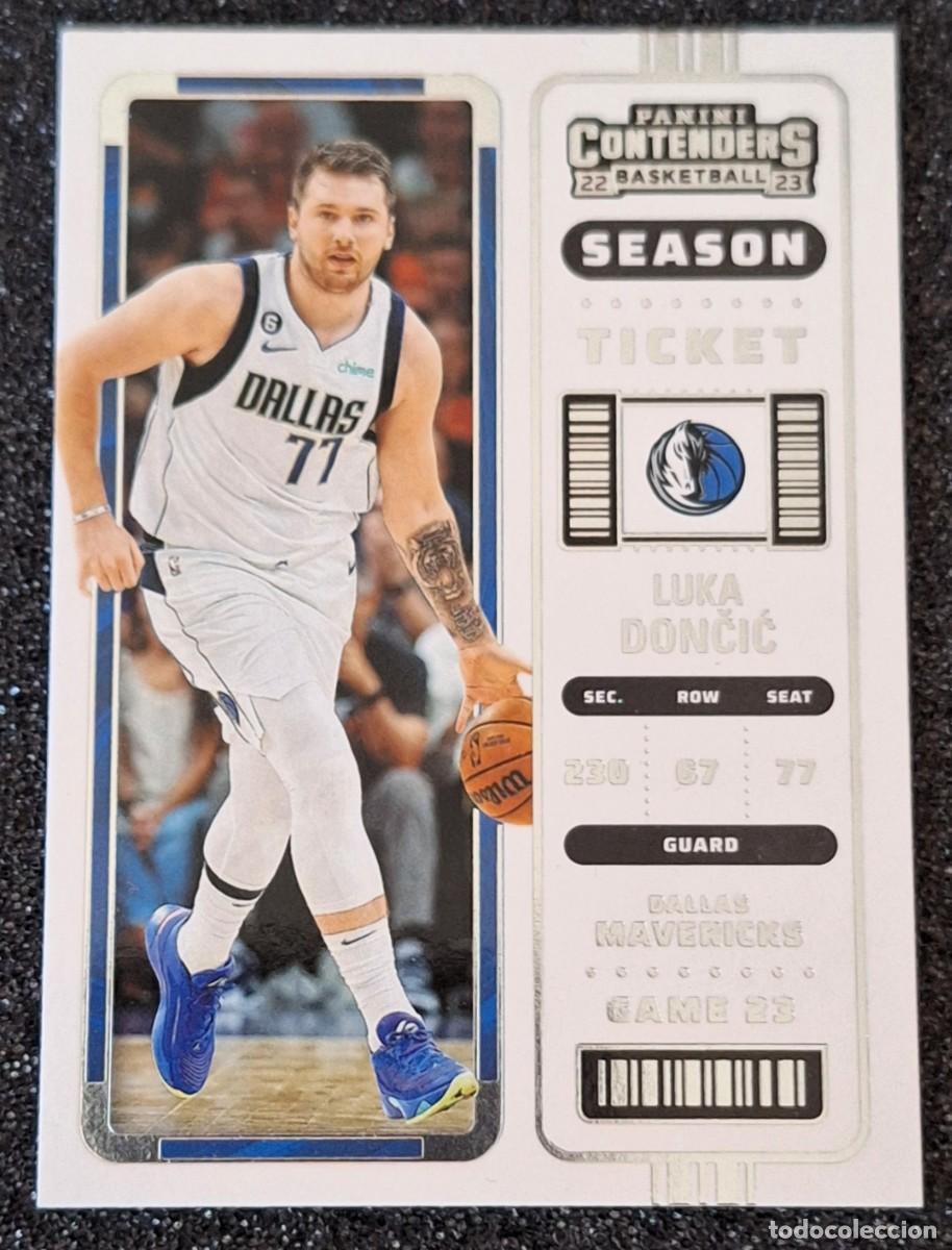 Coleccionismo deportivo: Luka Doncic Dallas Mavericks Panini Contenders Basketball Season Ticket