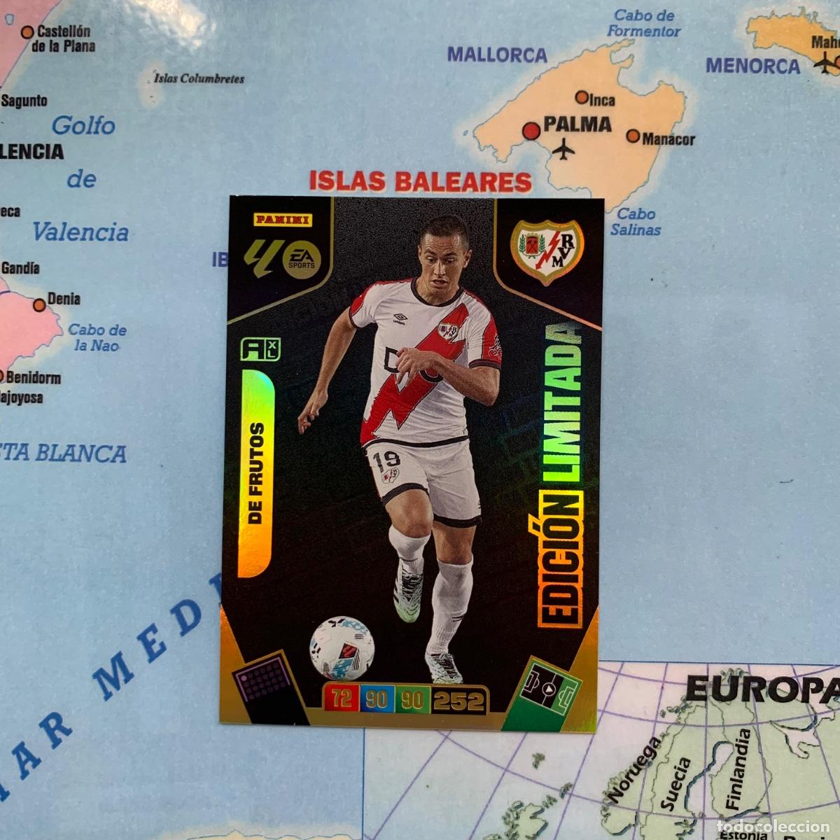 Coleccionismo deportivo: De frutos edici&oacute;n limitada Del Rayo Vallecano cromo adrenalyn XL 25-26 2025-2026