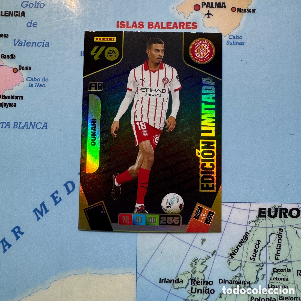 Coleccionismo deportivo: Ounahi Edici&oacute;n Limitada Girona cromo adrenalyn XL 25-26 2025-2026