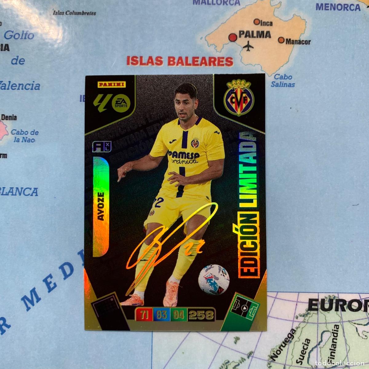 Coleccionismo deportivo: Ayoze Edici&oacute;n Limitada Firmada Del Villarreal cromo adrenalyn XL 25-26 2025-2026