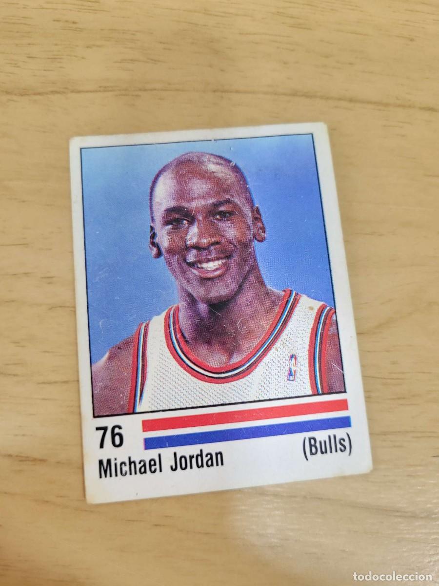 Coleccionismo deportivo: 1989 MICHAEL JORDAN NBA STICKER # 76 PANINI CHICAGO BULLS