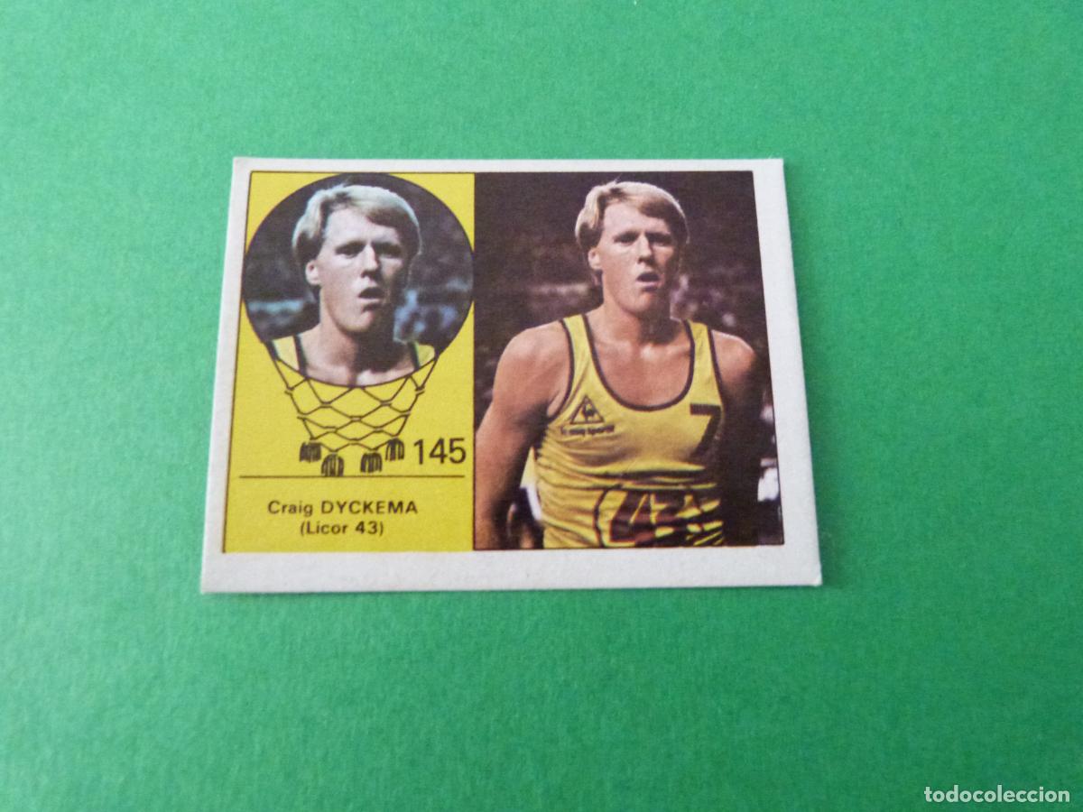 Coleccionismo deportivo: CROMO BALONCESTO DYCKEMA LICOR 43 GRAMANET DESPEGADO N&ordm; 145 LIGA BALONCESTO 1984-1985/84-85 CLESA