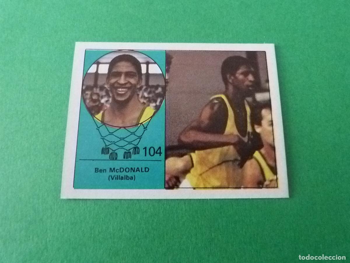 Coleccionismo deportivo: CROMO BALONCESTO MACDONALD VILLALBA DESPEGADO N&ordm; 104 LIGA BALONCESTO 1984-1985/84-85 CLESA