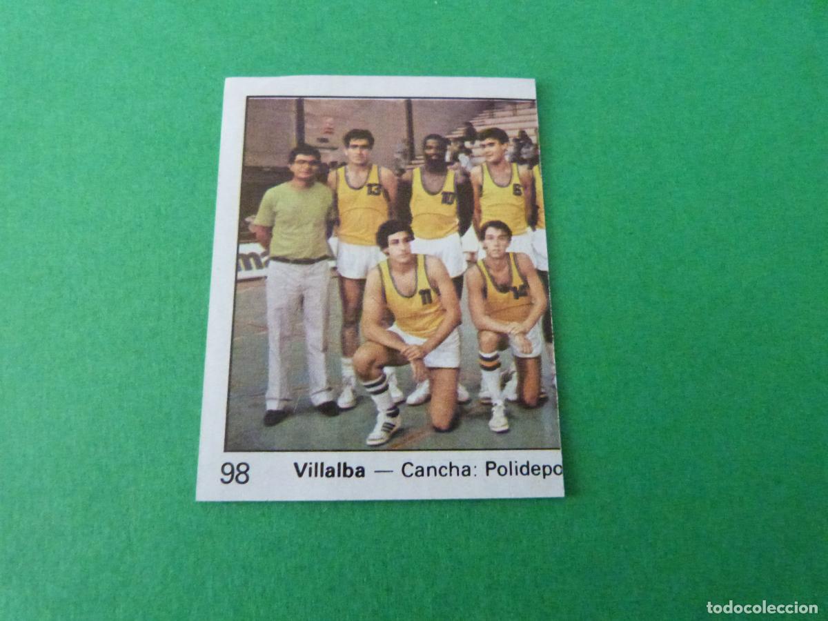 Coleccionismo deportivo: CROMO BALONCESTO ALINEACION VILLALBA DESPEGADO N&ordm; 98 LIGA BALONCESTO 1984-1985/84-85 CLESA