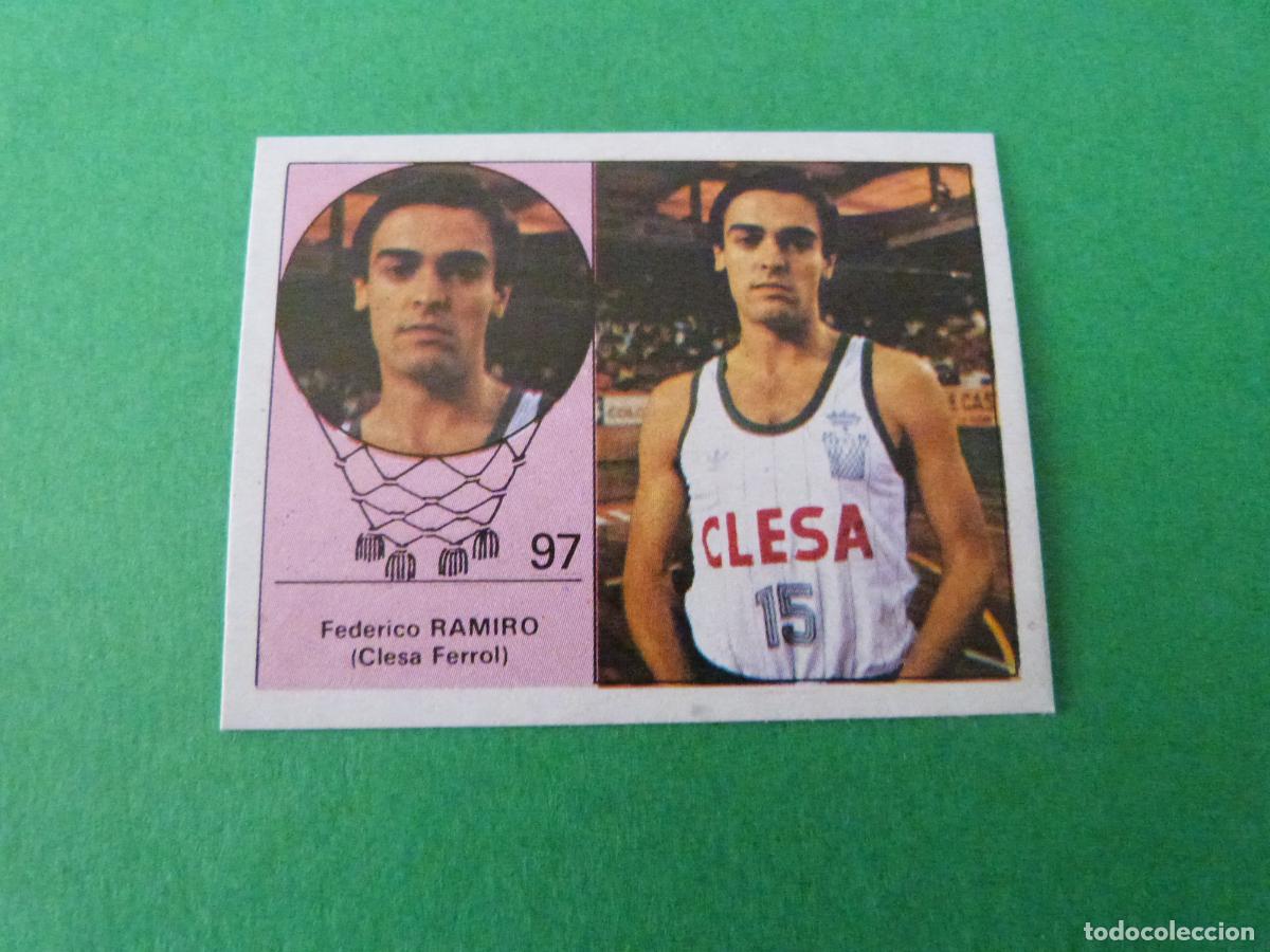 Coleccionismo deportivo: CROMO BALONCESTO RAMIRO CLESA FERROL DESPEGADO N&ordm; 97 LIGA BALONCESTO 1984-1985/84-85 CLESA