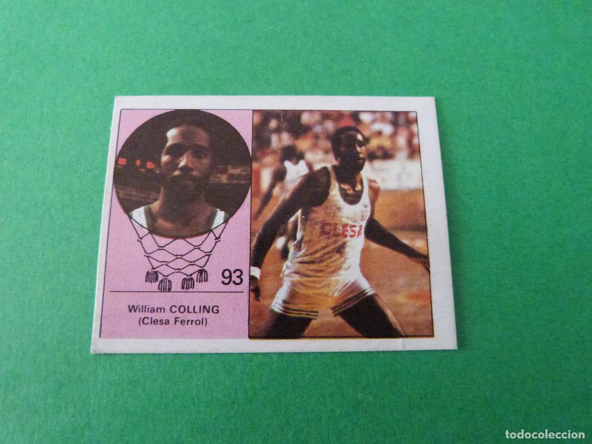 Coleccionismo deportivo: CROMO BALONCESTO COLLING CLESA FERROL DESPEGADO N&ordm; 93 LIGA BALONCESTO 1984-1985/84-85 CLESA