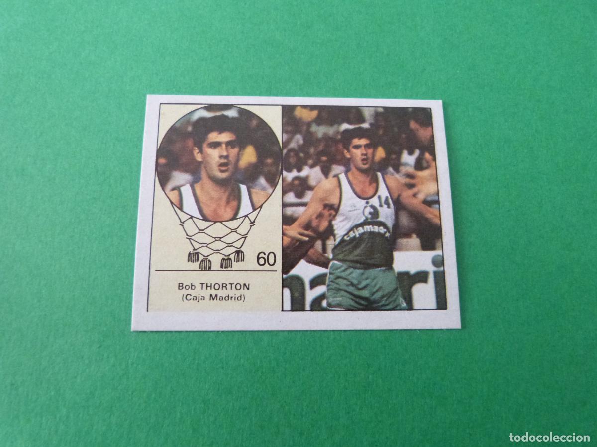 Coleccionismo deportivo: CROMO BALONCESTO THORTON CAJA MADRID DESPEGADO N&ordm; 60 LIGA BALONCESTO 1984-1985/84-85 CLESA