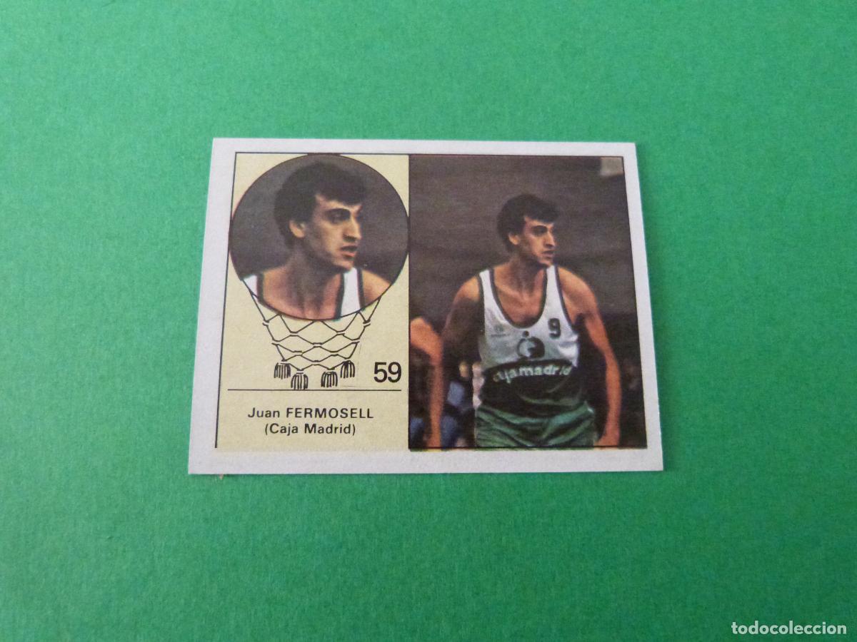 Coleccionismo deportivo: CROMO BALONCESTO FERMOSELL CAJA MADRID DESPEGADO N&ordm; 59 LIGA BALONCESTO 1984-1985/84-85 CLESA