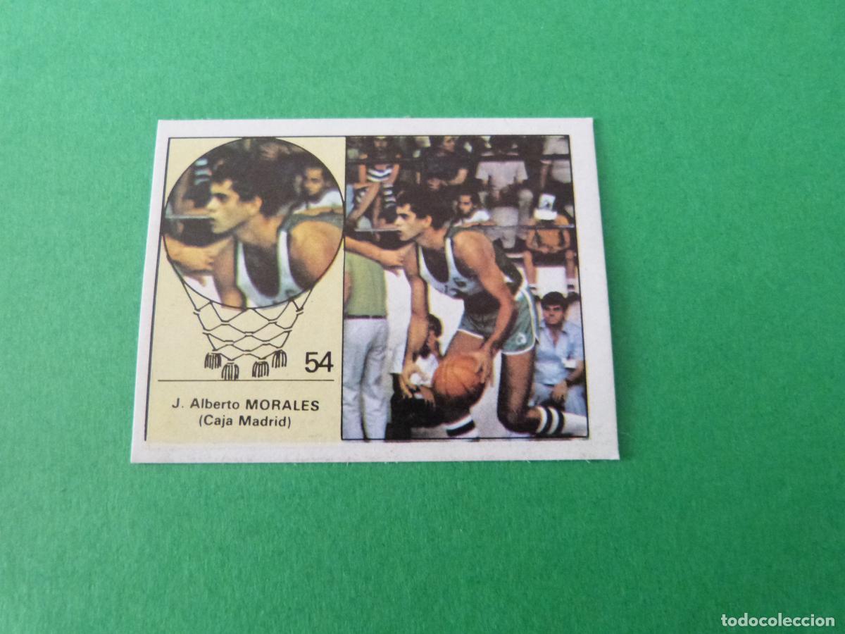 Coleccionismo deportivo: CROMO BALONCESTO MORALES CAJA MADRID DESPEGADO N&ordm; 54 LIGA BALONCESTO 1984-1985/84-85 CLESA