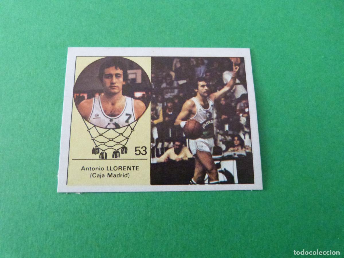 Coleccionismo deportivo: CROMO BALONCESTO LLORENTE CAJA MADRID DESPEGADO N&ordm; 53 LIGA BALONCESTO 1984-1985/84-85 CLESA