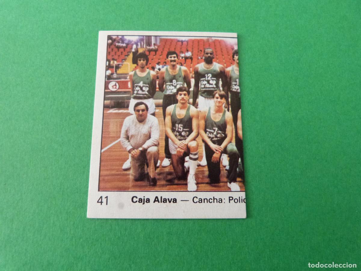 Coleccionismo deportivo: CROMO BALONCESTO ALINEACION CAJA ALAVA DESPEGADO N&ordm; 41 LIGA BALONCESTO 1984-1985/84-85 CLESA