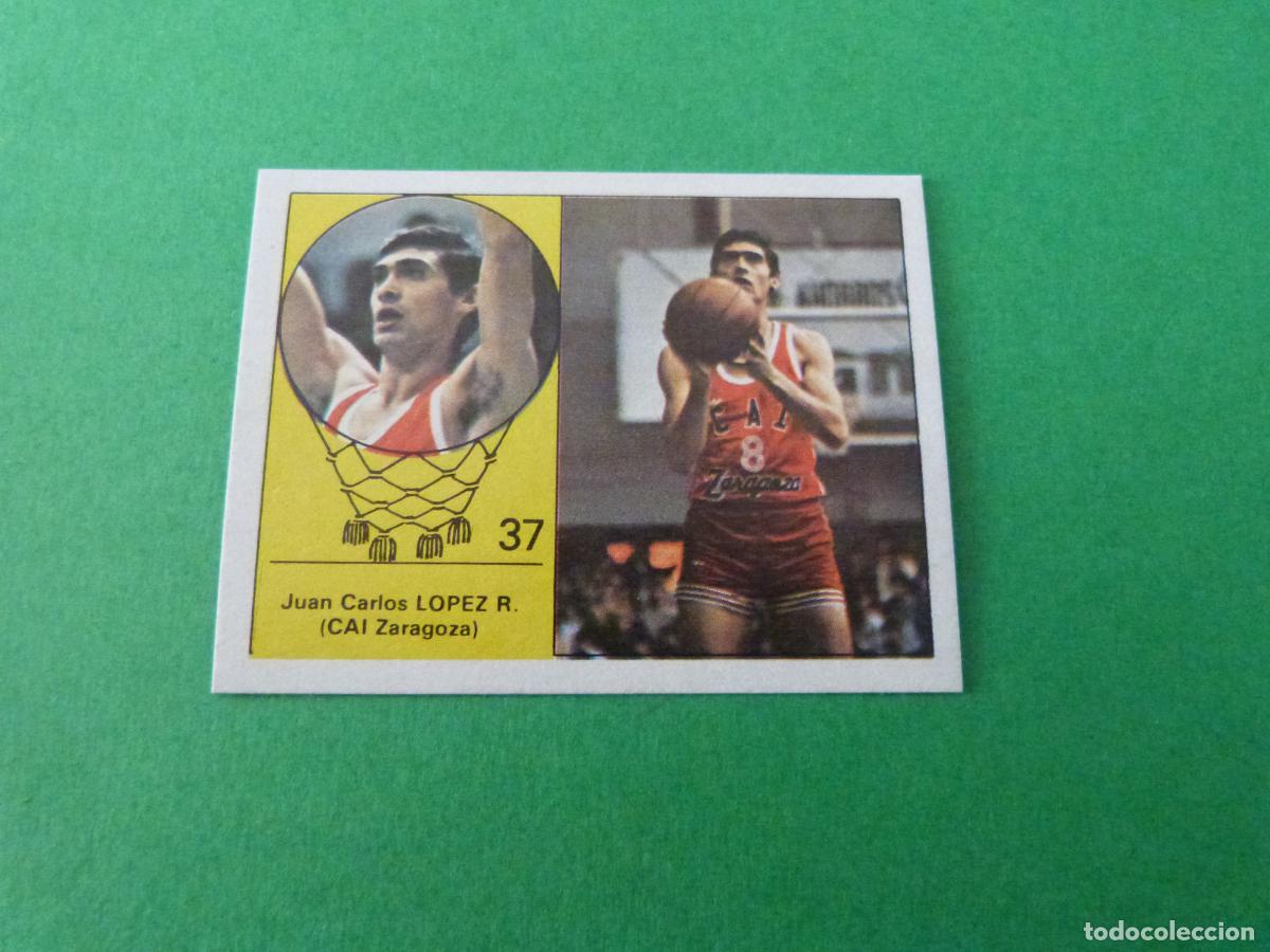 Coleccionismo deportivo: CROMO BALONCESTO LOPEZ R. CAI ZARAGOZA DESPEGADO N&ordm; 37 LIGA BALONCESTO 1984-1985/84-85 CLESA