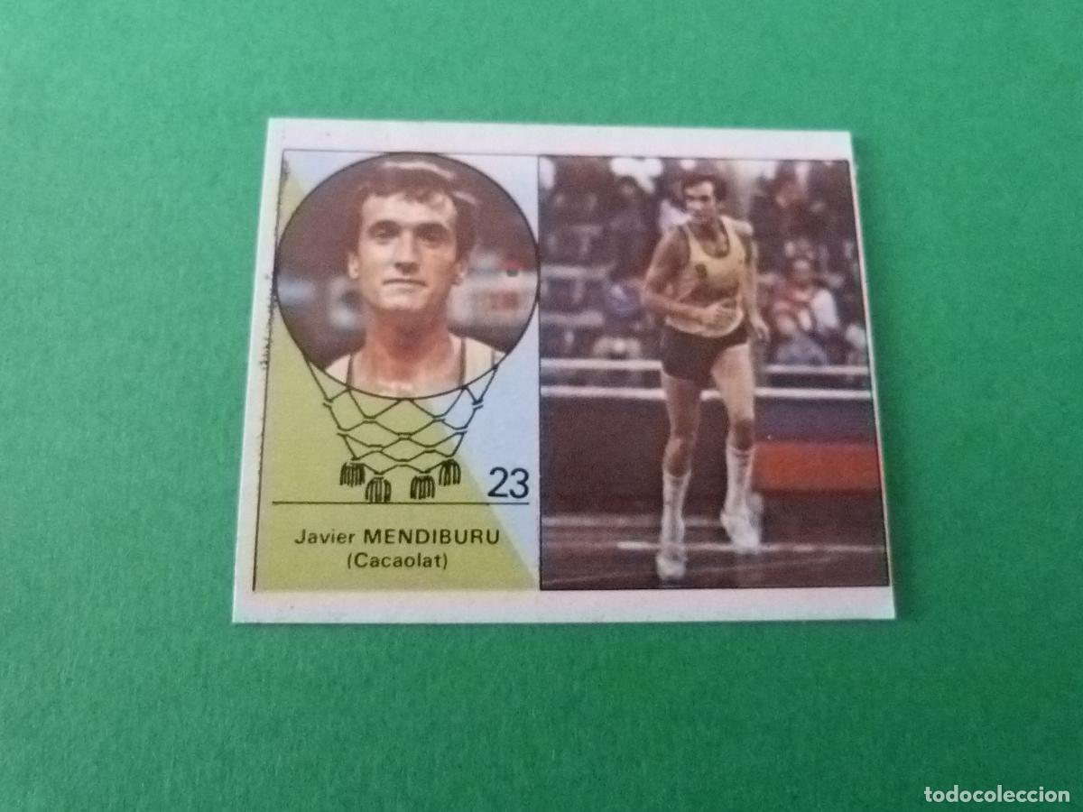 Coleccionismo deportivo: CROMO BALONCESTO MENDIBURU CACAOLAT DESPEGADO N&ordm; 23 LIGA BALONCESTO 1984-1985/84-85 CLESA