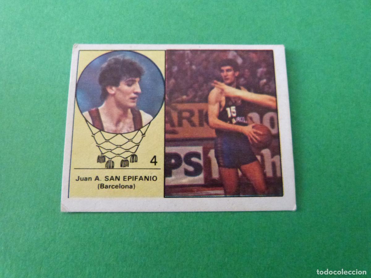 Coleccionismo deportivo: CROMO BALONCESTO A. SAN EPIFANIO F.C. BARCELONA DESPEGADO N&ordm; 4 LIGA BALONCESTO 1984-1985/84-85 CLESA