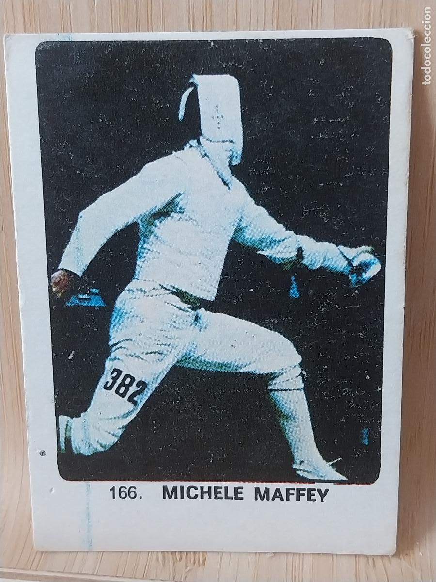 Sammelleidenschaft Sport: MICHELE MAFEY ESGRIMA A&Ntilde;O 1974 CAMPEONES DEPORTE MUNDIAL KEISA CROMO 166 SIN PEGAR NUNCA ORIGINAL