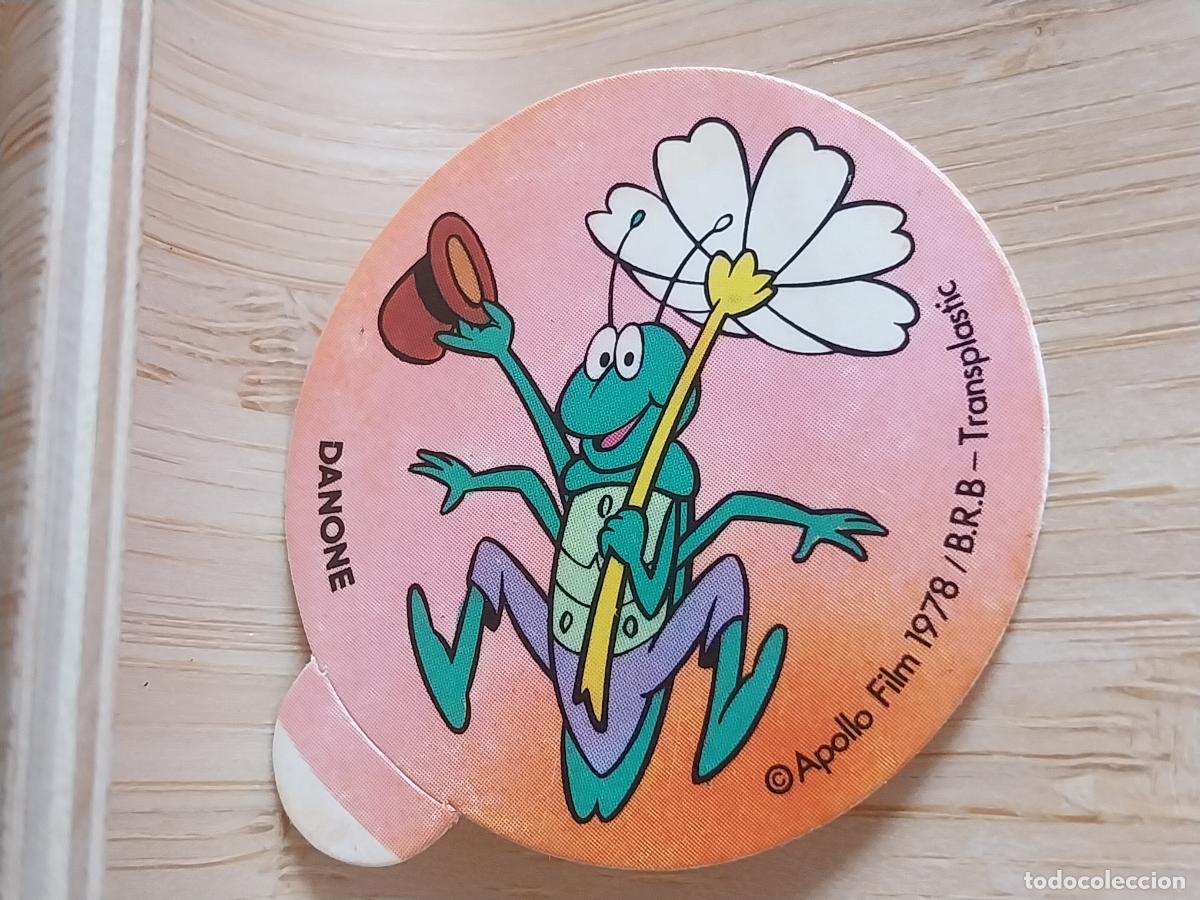 Coleccionismo deportivo: ABEJA MAYA A&Ntilde;O 1978 DANONE PROMO YOGUR CROMO FLIP SALTAMONTES SIN PEGAR NUNCA 4.25 ORIGINAL