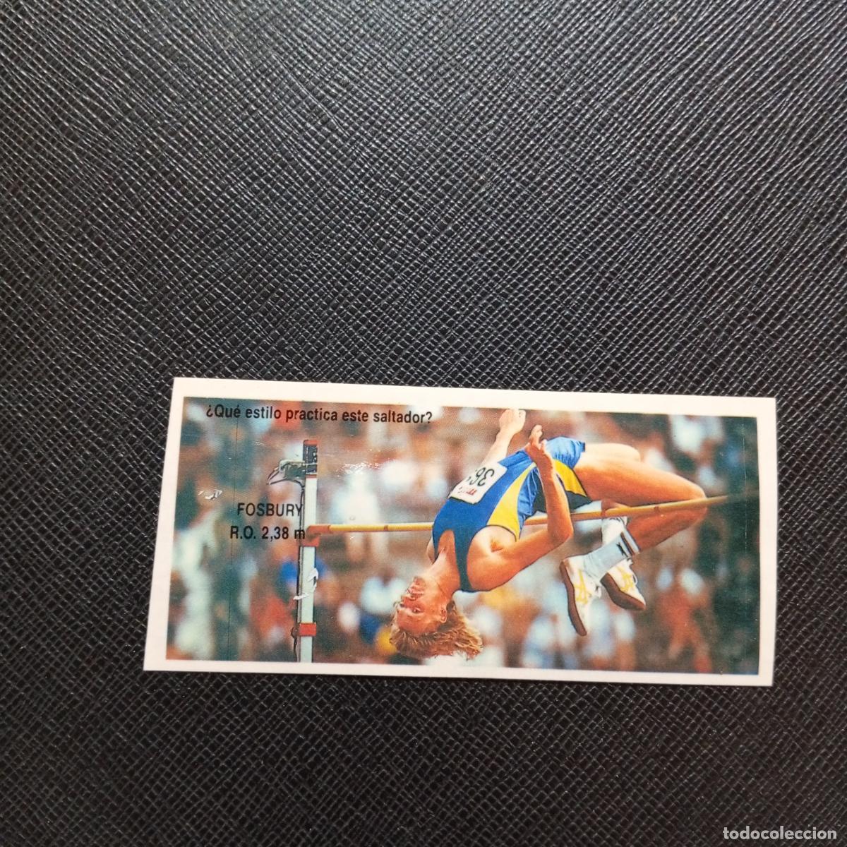 Coleccionismo deportivo: 6 FOSBURY DANONE RECORDS OLIMPICOS 1992 CROMO - - A52 PG136