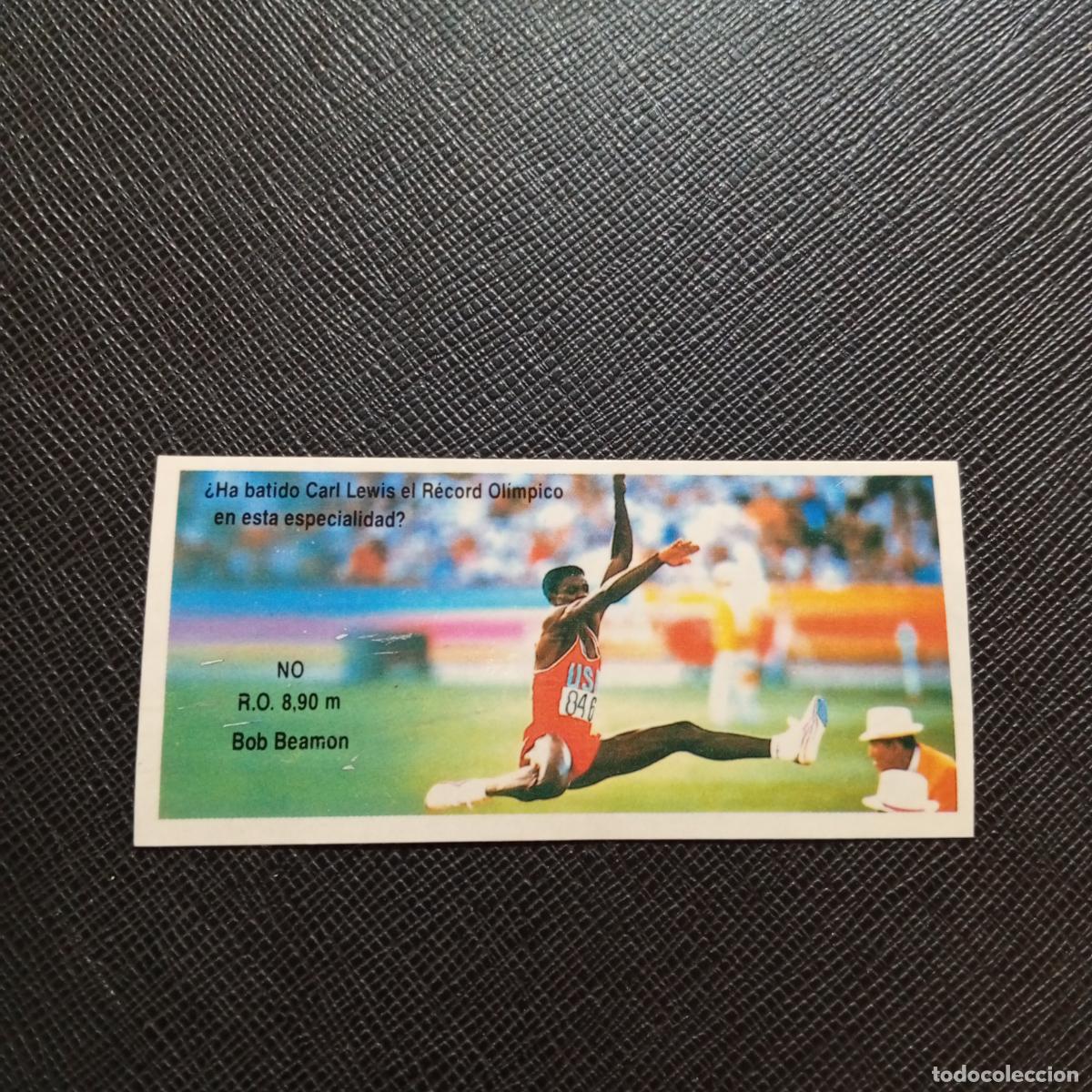 Coleccionismo deportivo: 7 CARL LEWIS DANONE RECORDS OLIMPICOS 1992 CROMO - - A52 PG136