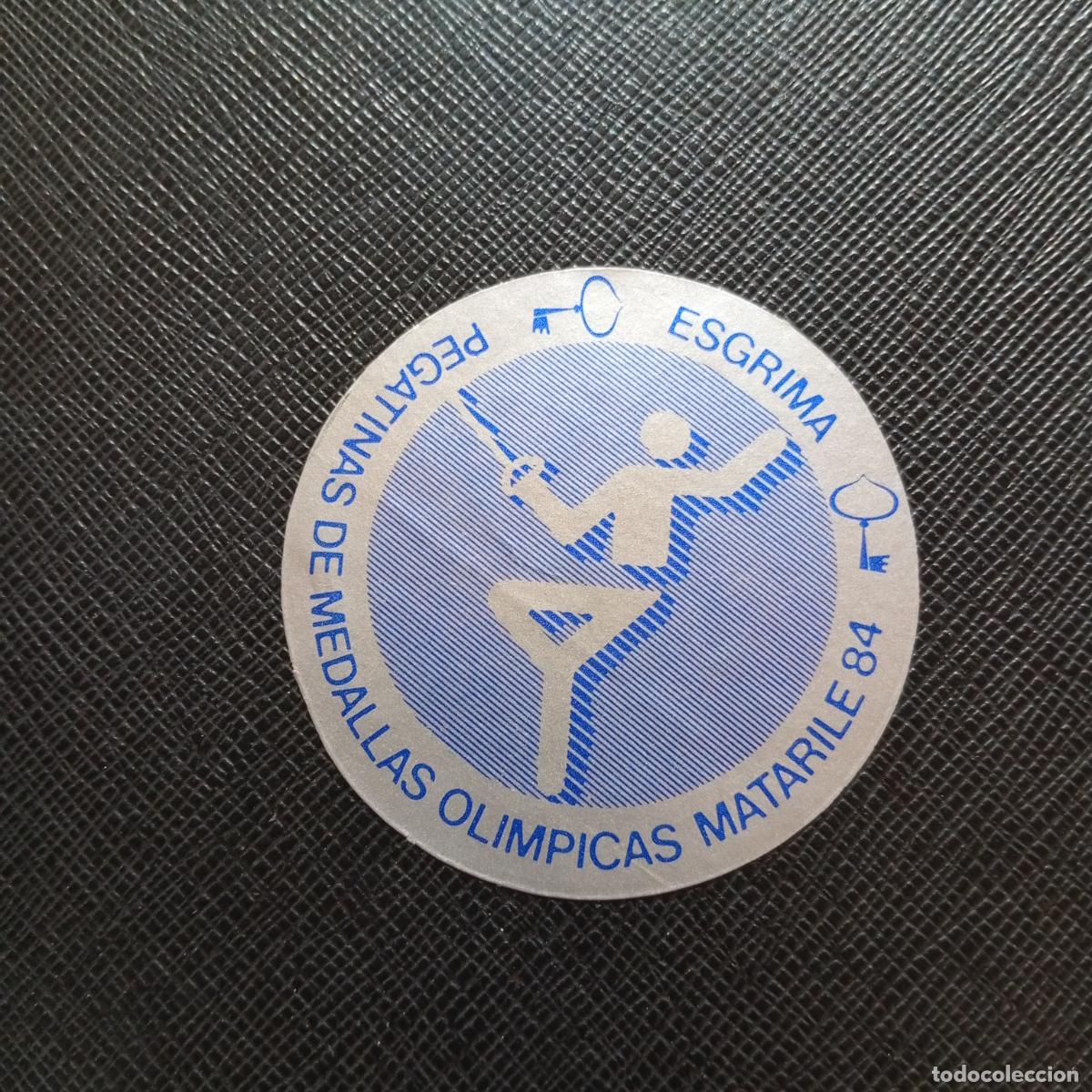 Sports collectibles: ESGRIMA MEDALLAS OLIMPICAS MATARILE 84 CROMO - SIN PEGAR - A52 PG208
