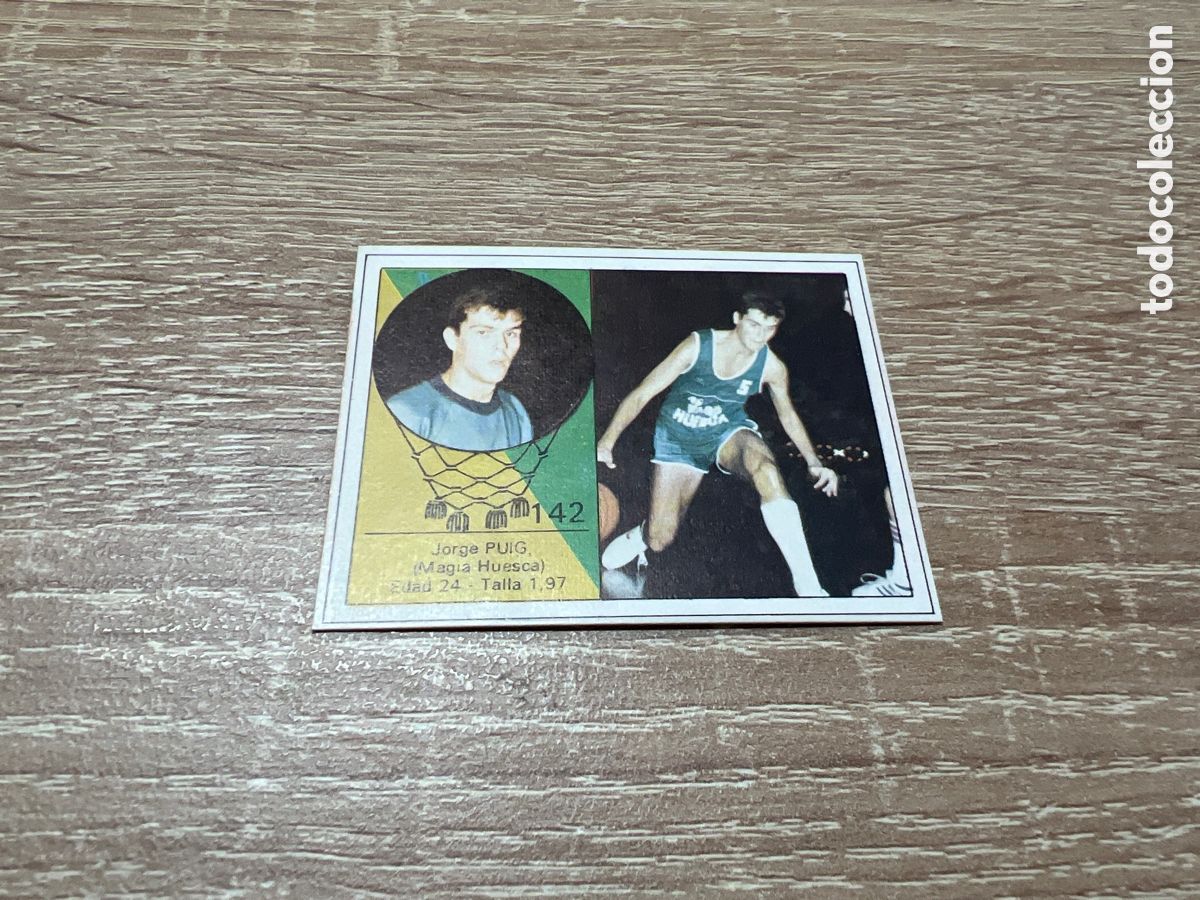 Coleccionismo deportivo: 1985 JORGE PUIG MAGIA HUESCA N&ordm; 142 CLESA SIN PEGAR