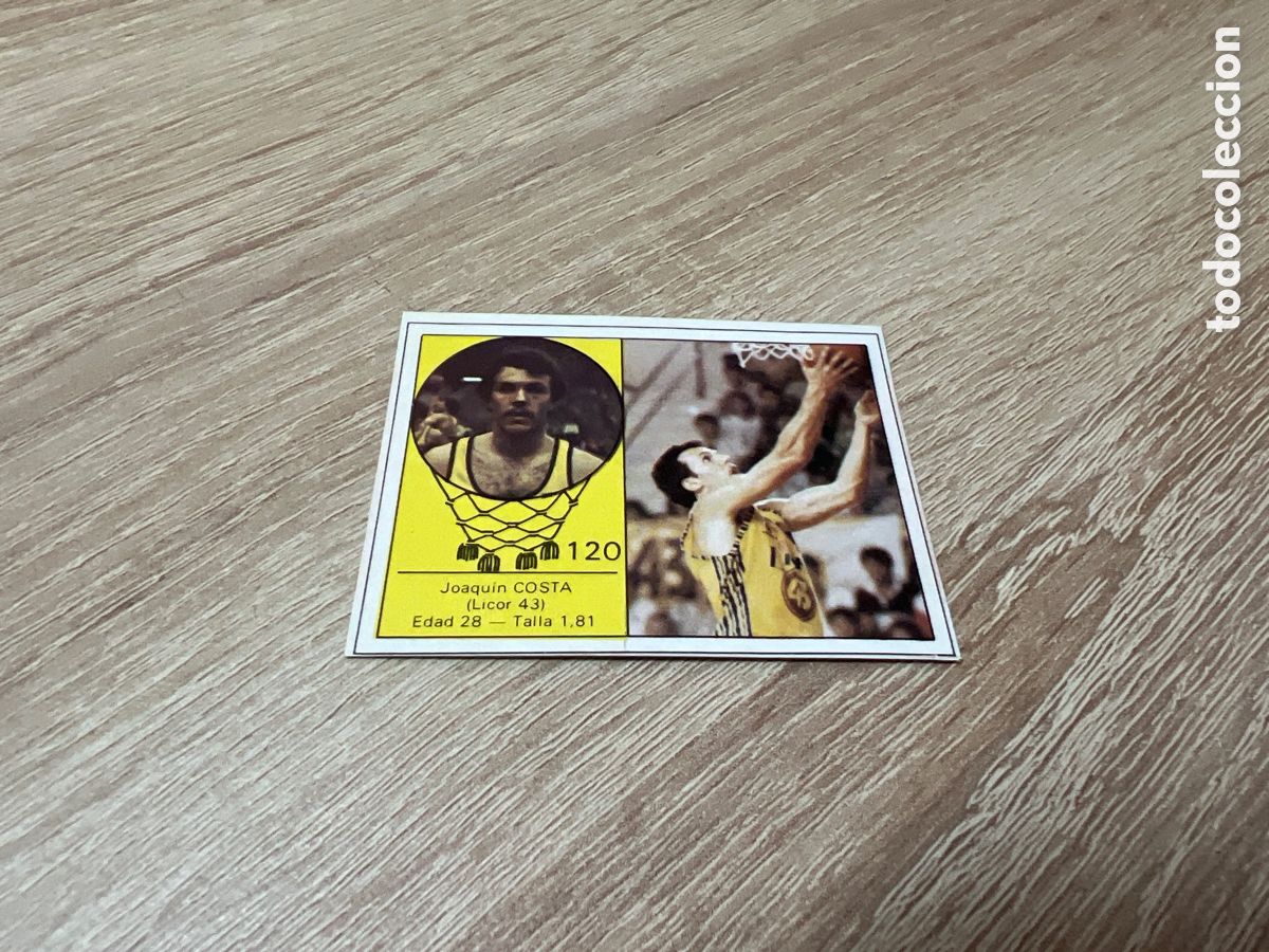 Coleccionismo deportivo: 1985 JOAQUIN COSTA LICOR 43 N&ordm; 120 CLESA DESPEGADO