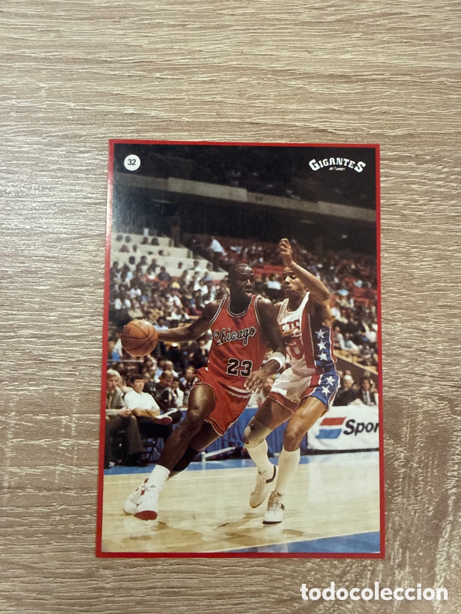 Coleccionismo deportivo: 1987 Michael Jordan # 32 Gigsntes NBA din pegar