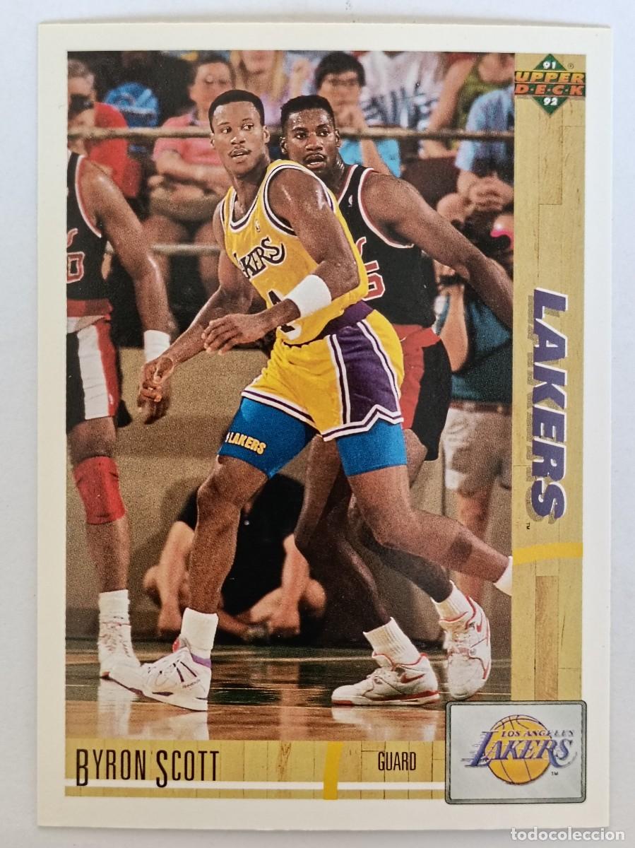 Sammelleidenschaft Sport: #142 BYRON SCOTT (LOS ANGELES LAKERS) CARD 91/92 UPPER DECK