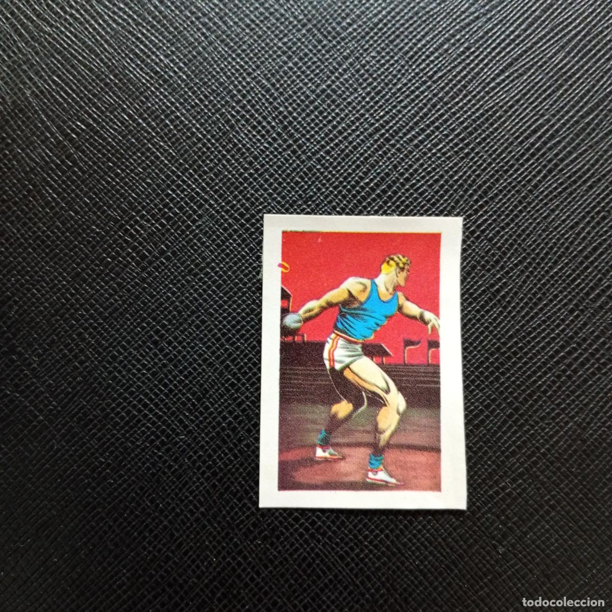 Coleccionismo deportivo: 16 LANZAMIENTO DISCO RUIZ ROMERO TOKIO OLIMPIADAS EUROCOPA 1964 FUTBOL 64 DESPEGADO A52 PG460