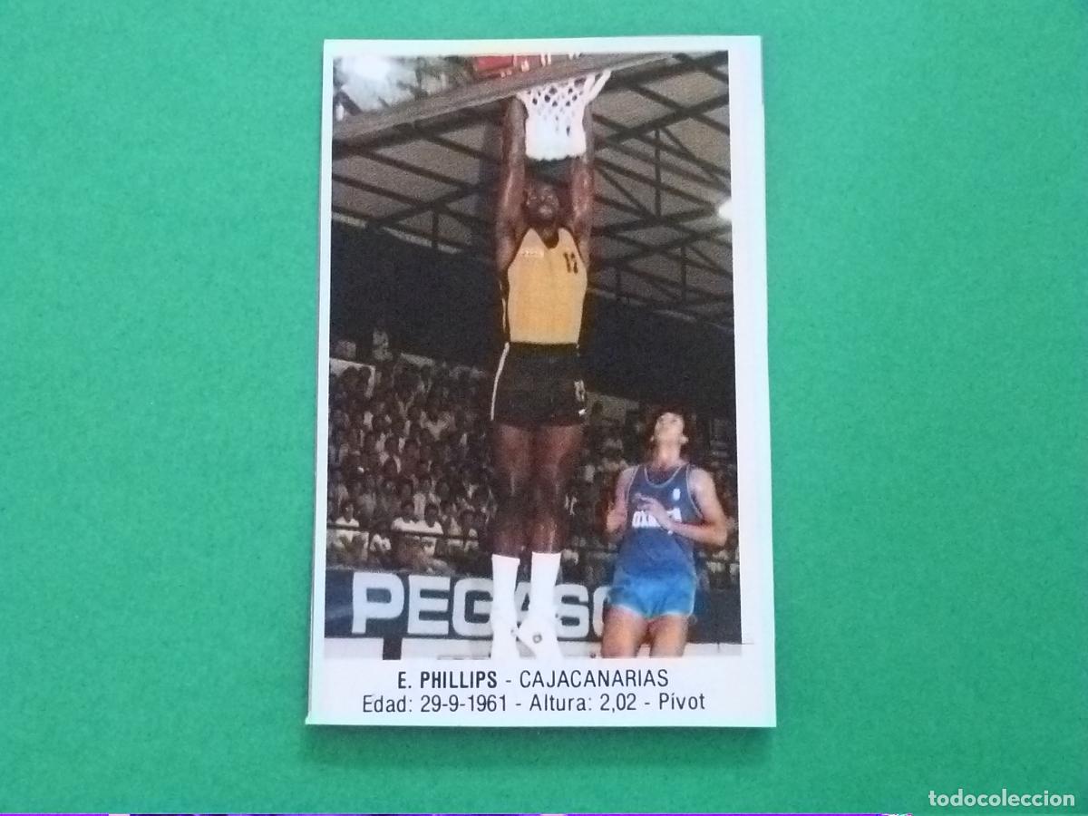 Coleccionismo deportivo: CROMO BALONCESTO PHILLIPS RECORTADO N&ordm; 33 LIGA BALONCESTO 88 J.MERCHANTE