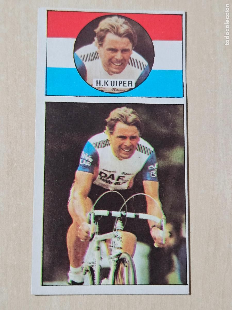 Coleccionismo deportivo: N&ordm; 47 HENNIE KUIPER - CROMO - ASES DEL PEDAL ED. MERCHANTE 1987