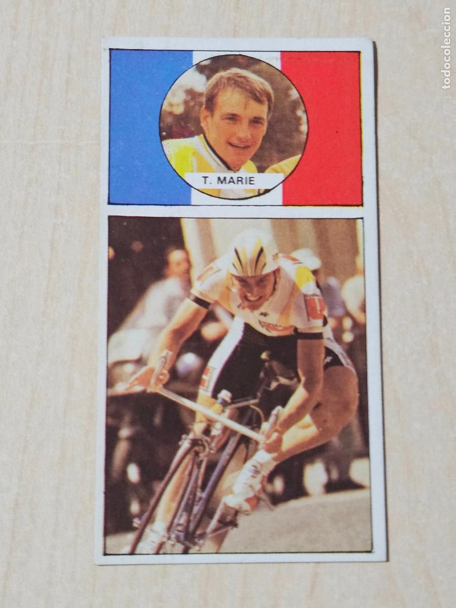 Coleccionismo deportivo: N&ordm; 54 THIERRY MARIE - CROMO - ASES DEL PEDAL ED. MERCHANTE 1987