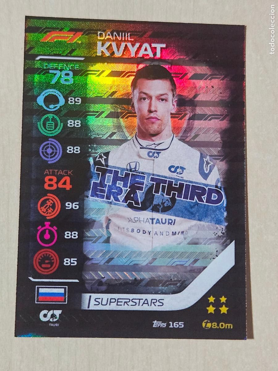 Coleccionismo deportivo: TOPPS TURBO ATTAX 2020 165 DANIIL KVYAT (ALPHATAURI) SUPERSTARS - FORMULA 1