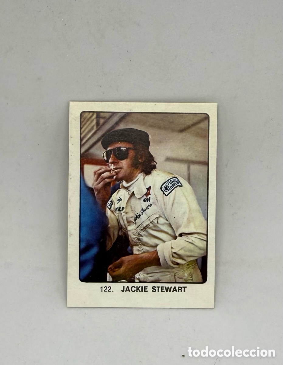 Coleccionismo deportivo: 1974 JACKIE STEWART FORMULA 1 N&ordm; 122 KEISA SIN PEGAR