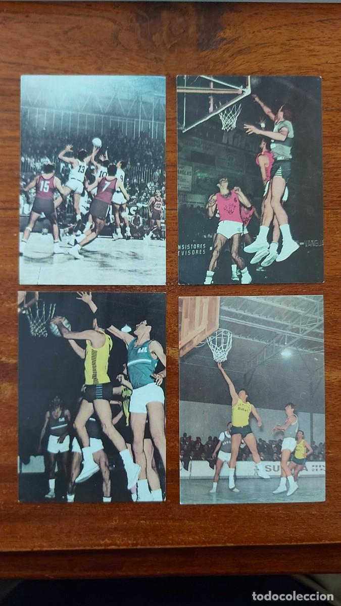 Coleccionismo deportivo: 4 cromos de BALONCESTO / BASKET - Colecci&oacute;n Juegos Ol&iacute;mpicos 1968 Ediciones Dur&aacute; - Nuevos sin pegar