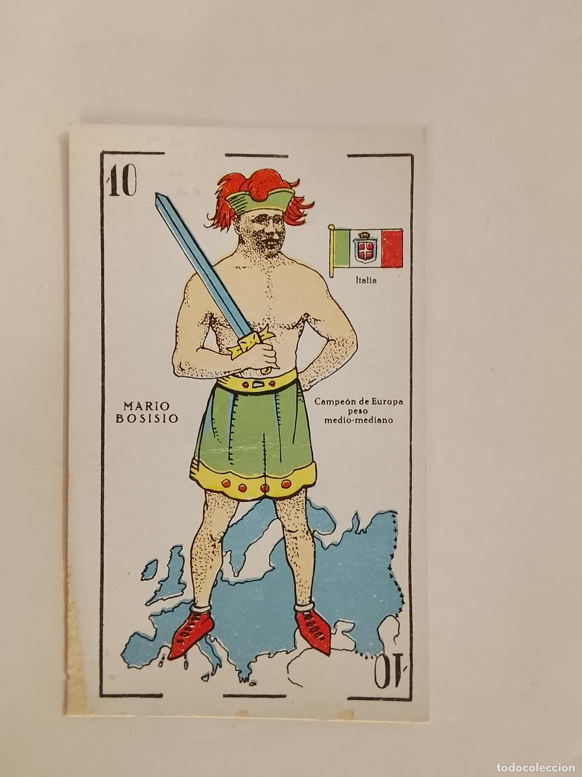 Coleccionismo deportivo: MARIO BOSISIO - CAMPEON DE EUROPA - BOXEO - CHOCOLATE JUNCOSA - CROMO ANTIGUO -(115.731)