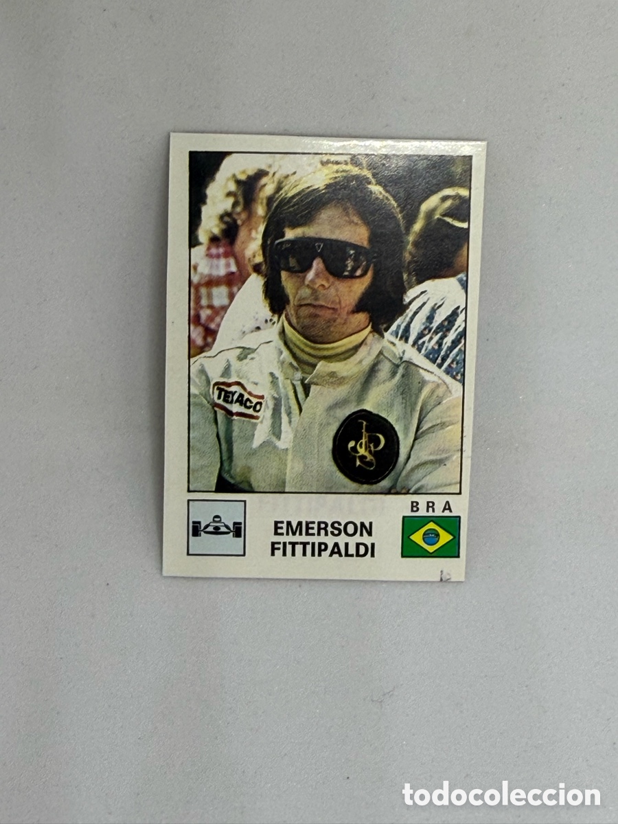 Coleccionismo deportivo: 1974 EMERSON FITTIPALDI FORMULA 1 ROOKIE N&ordm; 153 PANINI/ GOULET TURPIN SIN PEGAR