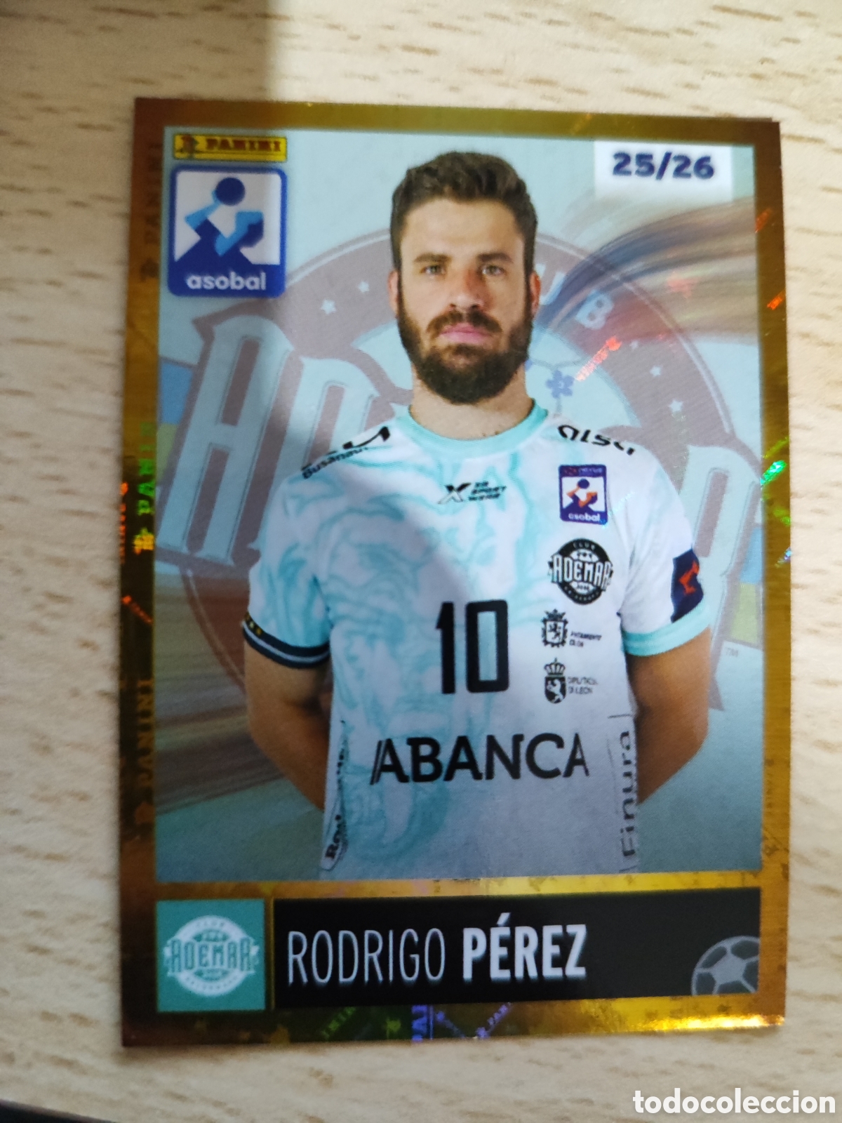 Coleccionismo deportivo: 106 RODRIGO P&Eacute;REZ ABANCA ADEMAR LE&Oacute;N LIGA NEXUS ENERGIA ASOBAL 2025 2026 PANINI 25 26 BALONMANO