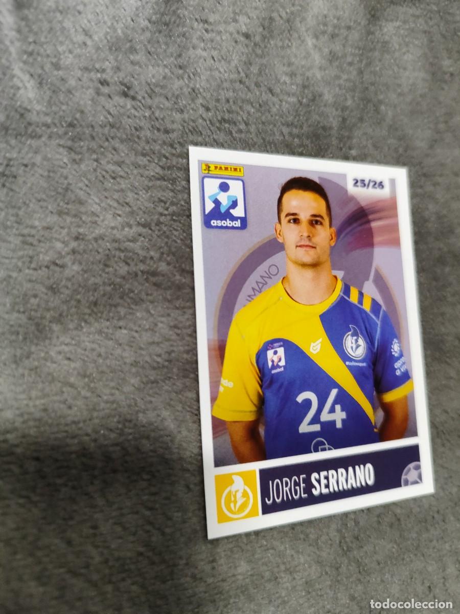 Sammelleidenschaft Sport: 129 JORGE SERRANO RECOLETAS AT. VALLADOLID LIGA NEXUS ENERGIA ASOBAL 2025 2026 PANINI 25 26 BALONMAN