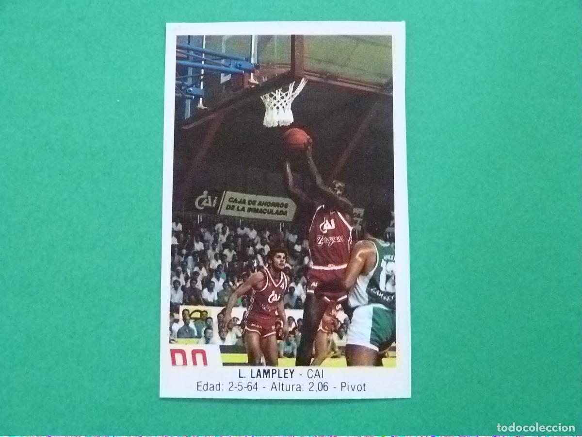 Coleccionismo deportivo: CROMO BALONCESTO LAMPLEY CAI ZARAGOZA RECORTADO N&ordm; 26 LIGA BALONCESTO 88 J.MERCHANTE