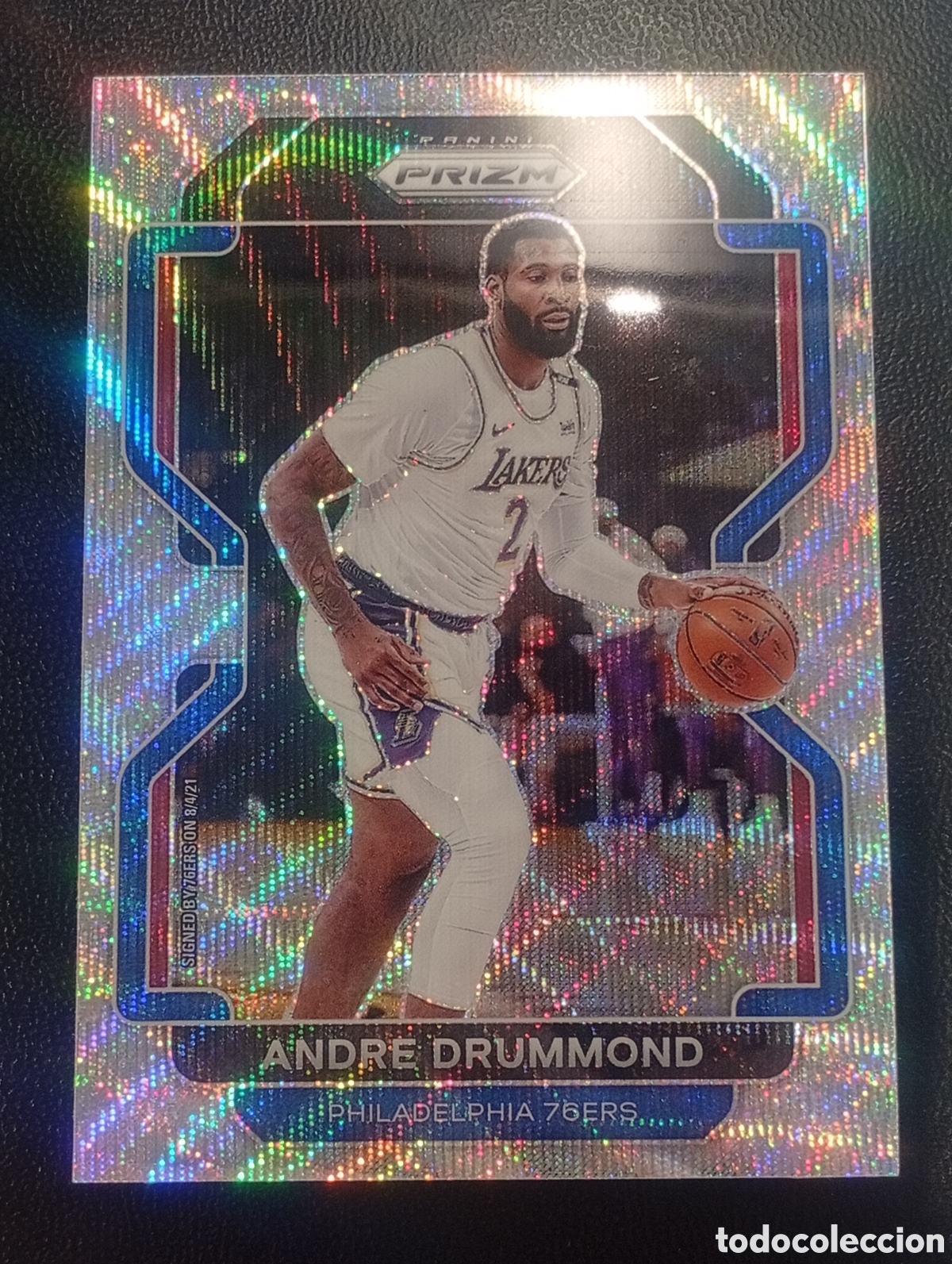 Coleccionismo deportivo: 5 paralela prizm ANDRE DRUMMOND PHILADELPHIA NBA 2021 2022 21 22 PANINI BASKETBALL BASKET CARDS
